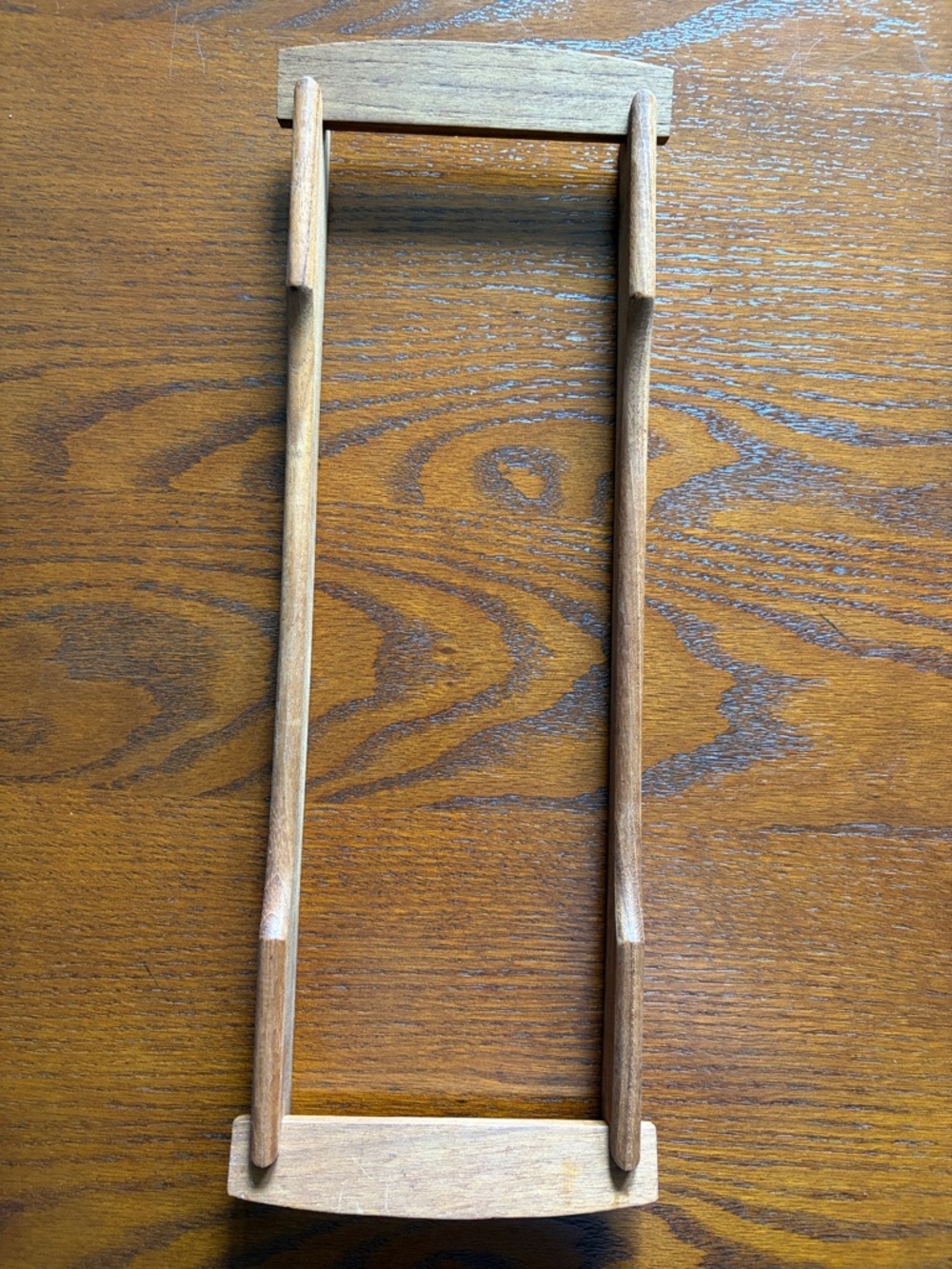 Kalmar Serving Tray Stainless Steel Denmark w/Wooden Holder - Natural Brown - Picture 3 of 6